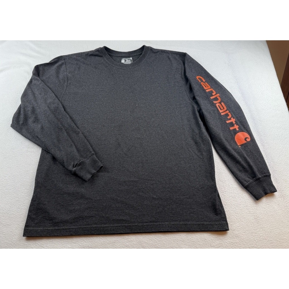 Carhartt Shirt Mens Size L Loose Fit Long Sleeves Pullover T-Shirt TK0231-M